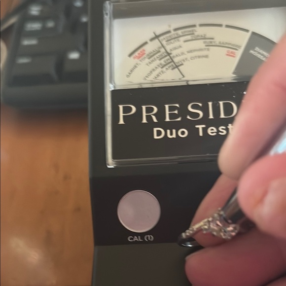 Natural Round ~1ct Prasiolite & Diamond Ring Sterling Silver Size 7.5 - Picture 14 of 14